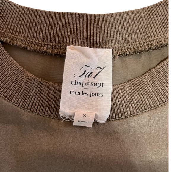 Cinq A Sept Lenore Silk Top - Picture 9 of 9